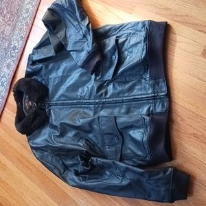 US NAVY GI Indeterminate Flight jacket, Vintage  Leather. Large 50. Like new.
